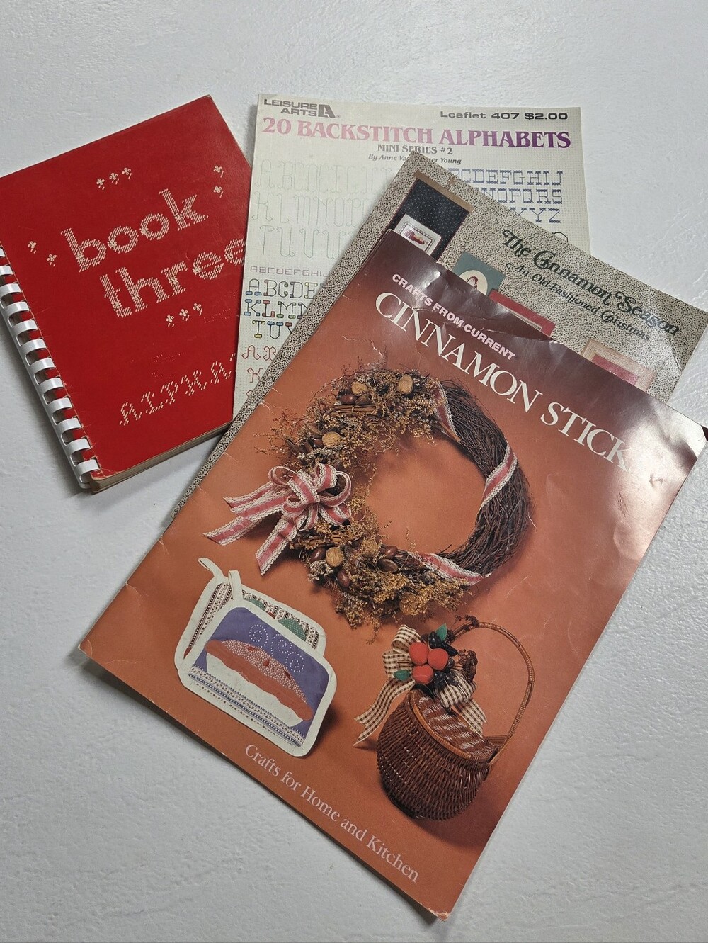 Vintage Assorted Craft, Cross-stitch and Needlework Books! (4)